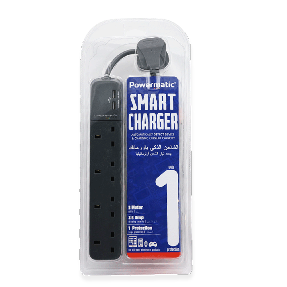 4 Way Electronics Protection UK-Type USB Charger